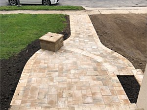 verona wall travertina stone gate stonegate bullnose stone ridge nicolock front split level stoop with light post pier